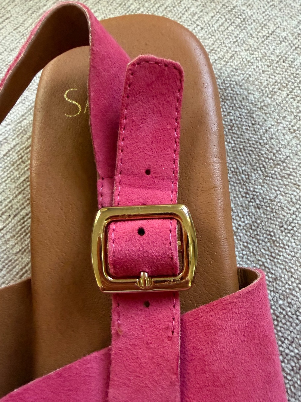 Franco Sarto Gia Hot Pink Sandals. Women's Size 9.5. - Picture 6 of 11